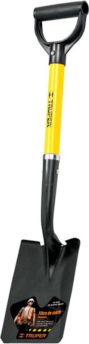 Truper tr-byfc, Getreideschaufel, schwarz, gelb, quadratisch, D-förmig, 701,7 mm, 15,2 cm