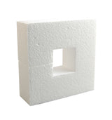Powertex • piepschuim vierkant 15x15x4cm