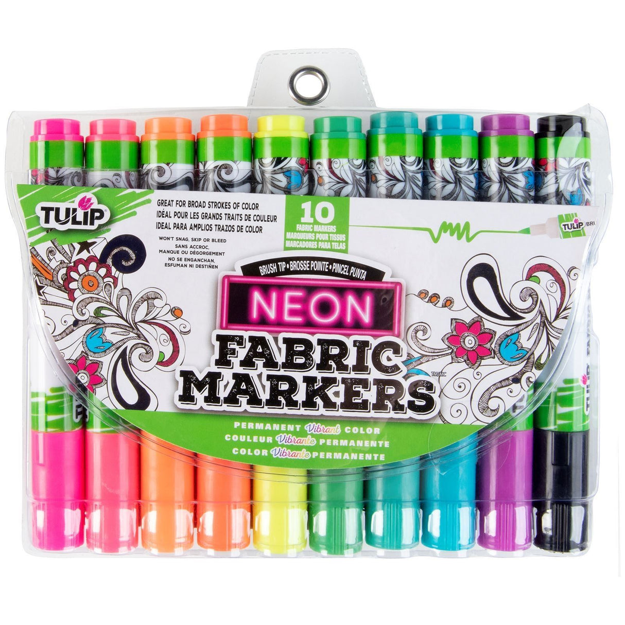 Tulpe • Textilmarker Neon 10 Stk.