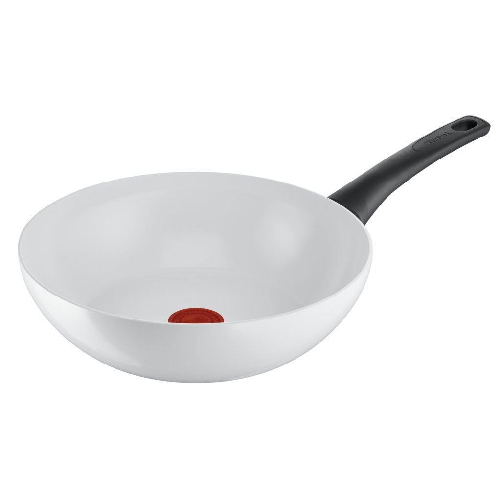 Tefal Kochgeschirr Tefal Keramik Control Wok 28 cm weiß