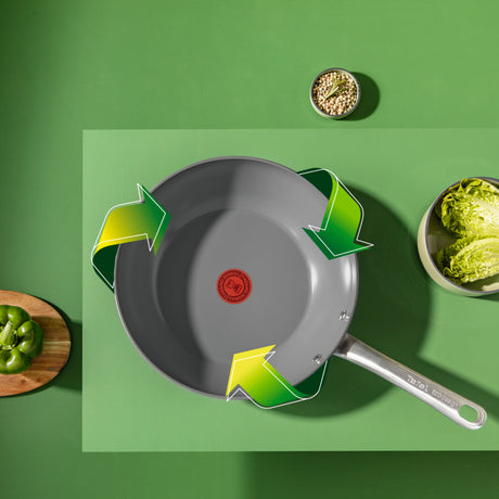 Tefal Renew+ Wok-Pfanne – ø28 cm – Keramik – PFAS-frei – für Induktion geeignet