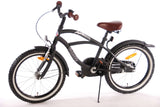 Volare Black Cruiser Children's Bike - pojkar - 18 tum - svart - 95% monterad