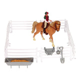 Kids Globe Globe Globe Speelset Paard, Ruiter met Accessoires, 1:24