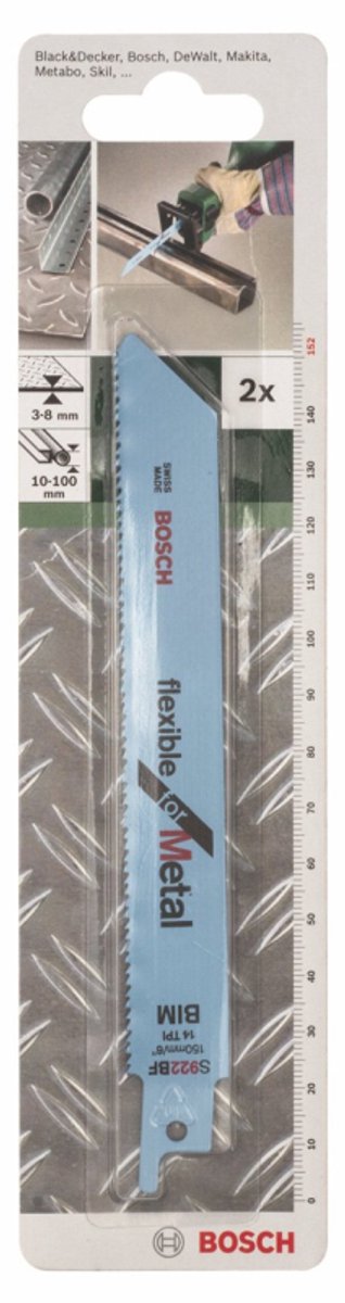 Bosch - Bimetall-Säbelsägeblatt, S 922 BF flexibel für Metall