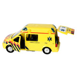 Kinderglobus Krankenwagen nl, Druckguss, mit Licht und Ton, 13 cm