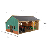 Kids Globe Globe Globe Agricultural Lock Wood for 3 Tractors, 1:16