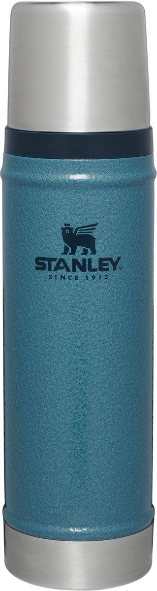 Stanley Classic Legendäre Thermoskanne 750 ml – hält 20 Stunden heiß oder kalt – auslaufsicher – spülmaschinenfest – BPA-frei – für Kaffee, Tee und mehr – Edelstahl-Thermoskanne – Hammertone Lake