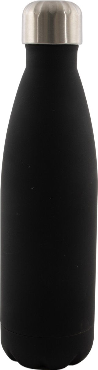 Point-virgule isolierte Trinkflasche aus Edelstahl – 500 ml – schwarz