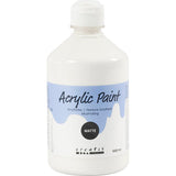 Creativ Company Acrylfarbe matt, weiß, 500 ml 1 Flasche