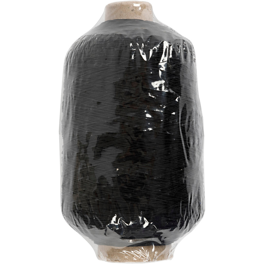 Kreativfirma Dun Round Elastiche Garn schwarz, 1500 m