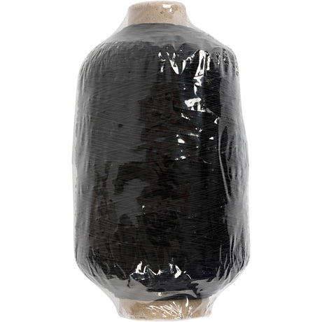 Kreativfirma Dun Round Elastiche Garn schwarz, 1500 m