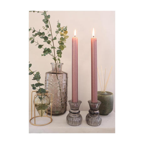 Ideas 4 Seasons Dinner Candle Bliss Pink 3er-Set ø2,2xh25cm