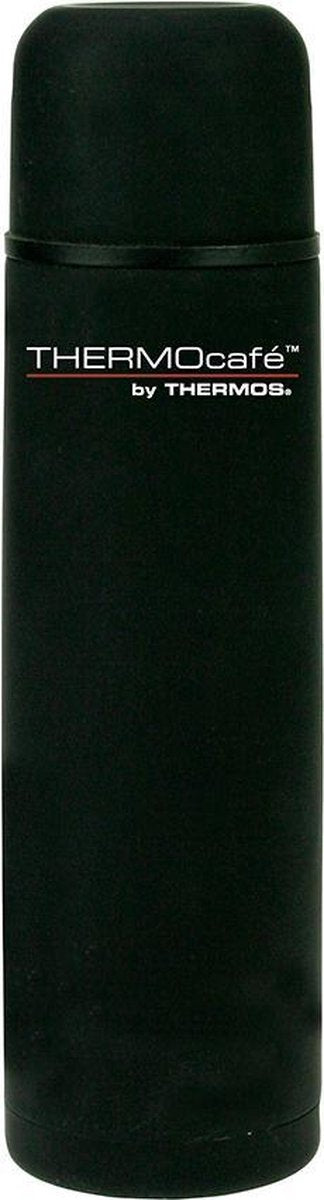 Thermosflasche für jeden Tag 1 Liter – schwarzer Gummi