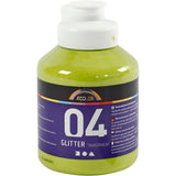 Creativ Company Acrylfarbe Glitzer für Kinder - Lime Groen, 500 ml