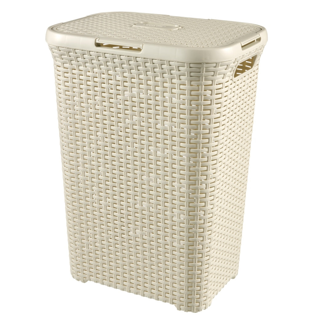 Canasta de lavandería de estilo Curver con tapa 60L White