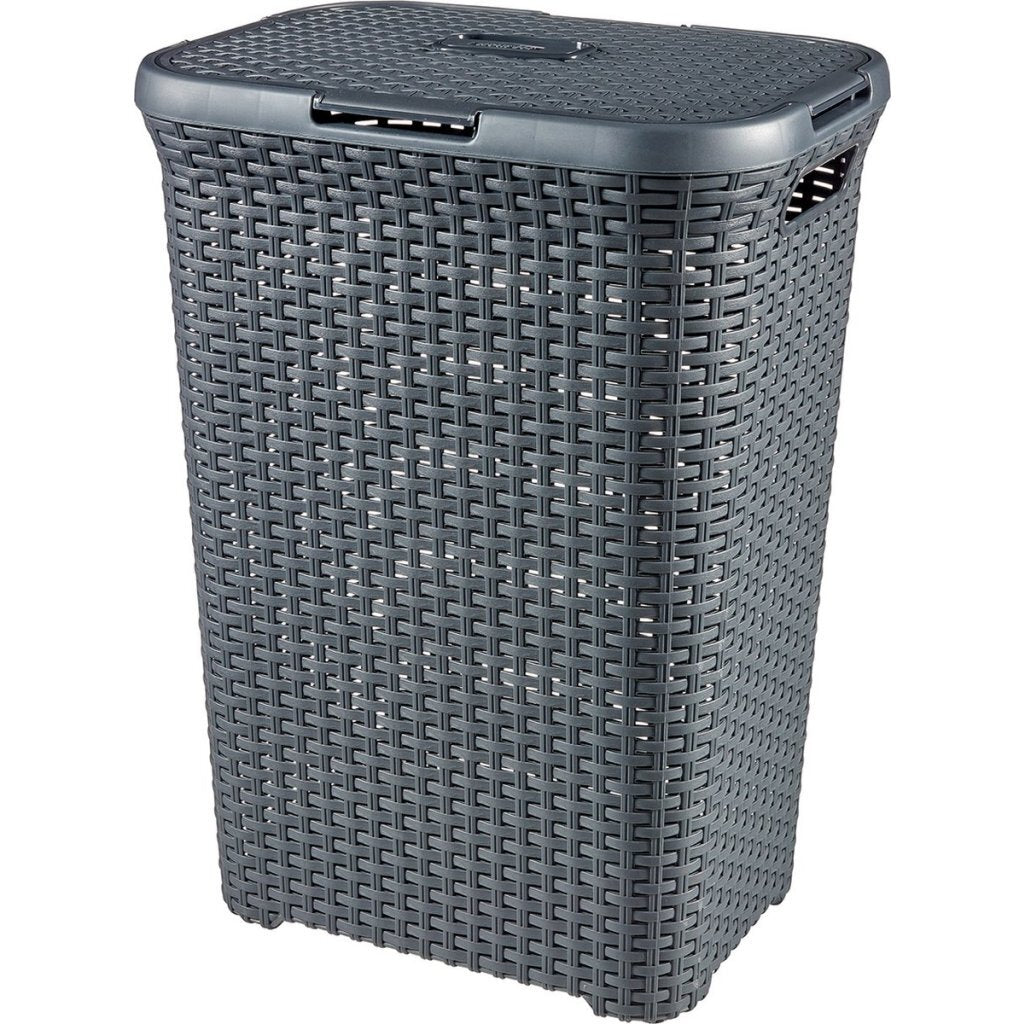 Curver Curver Style Wicker Look perilni košarici 60L antracit