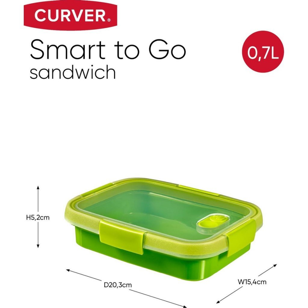 Curver Smart to Go Sandwich Box 0.7 L