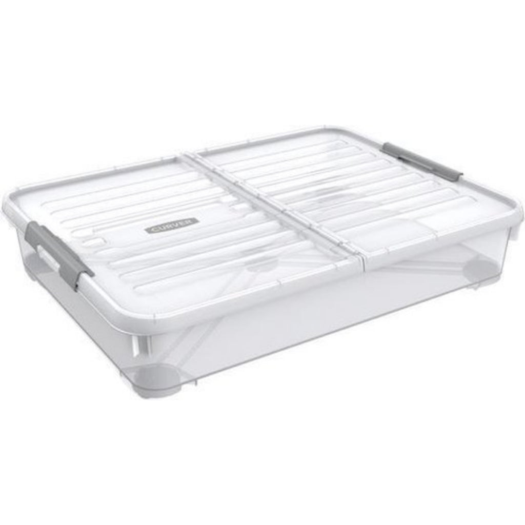 Curver Curver Handy+ Under Bed StorageBox 50L Transparent Grey