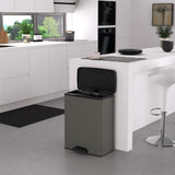 Curver Decobin Treteimer 65l Cool Grey