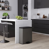 Curver Decobin Treteimer 65l Cool Grey
