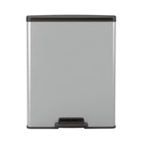 Hurver Decobin Pedal Bin 65L Silber Metallic