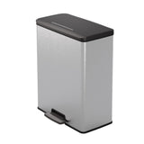 Hurver Decobin Pedal Bin 65L Silber Metallic