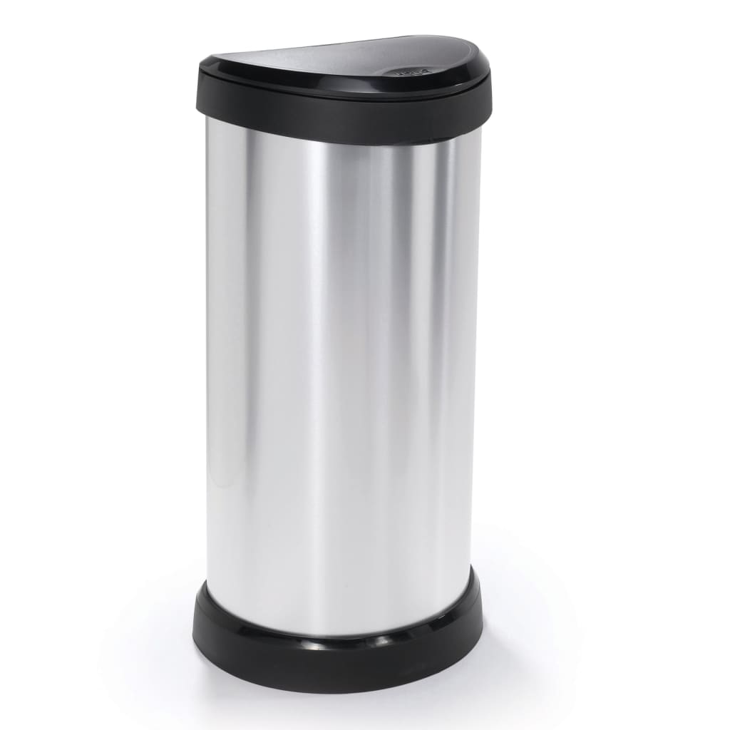 Curver Curver Pedal Bin Deco Ovaal 40 l Silberfarbe