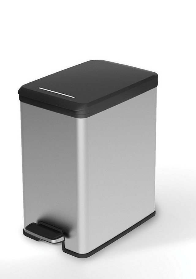 Curver Decobin Slim Abfallbehälter 25l Silber