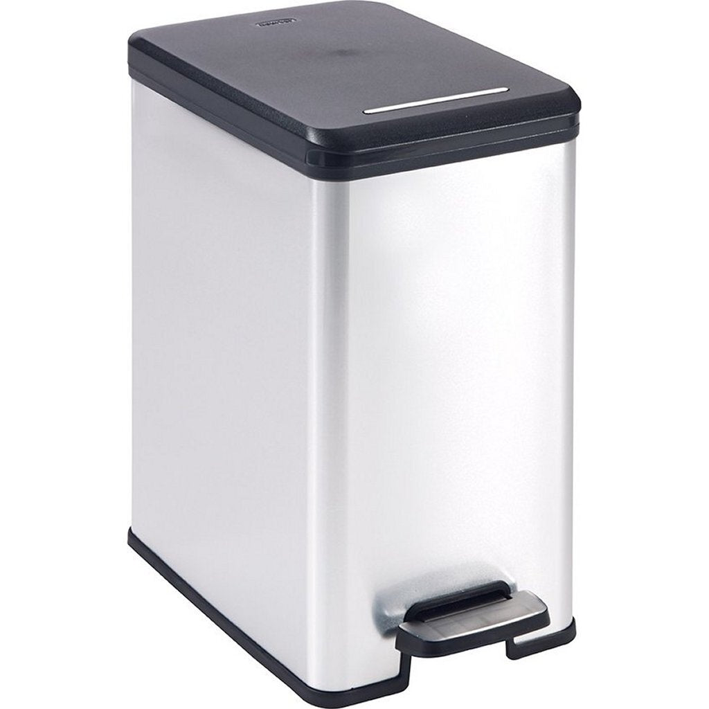 Curver Curver Decobin Slim Pedal bin 25l Metallic Black