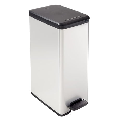 Curver Curver Pedal Bin Deco Smale 40 l Silberfarbe