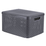 Curver Curver Storage Box Style mit Deckel L 30 l Metallic Silberfarbe