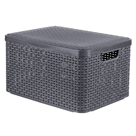 Curver Curver Storage Box Style mit Deckel L 30 l Metallic Silberfarbe