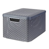 Curver Curver Storage Box Style mit Deckel L 30 l Metallic Silberfarbe