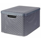 Curver Curver Storage Boxen mit Deckel 3 ST Style L Anthrazit