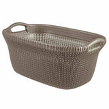 Curver Curver Laundry Basket Knit 40 L Metallic Brown