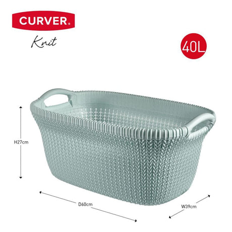 Curver Curver Laundry Basket Knit 40 L Light Blue