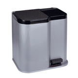 Curver Curver Duo Pédal Bin 15L + 6L Silver Black