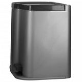 CHREVER CHREVER PEDAL BIN Deco mit inneren Eimern 15+6 l hellgrau