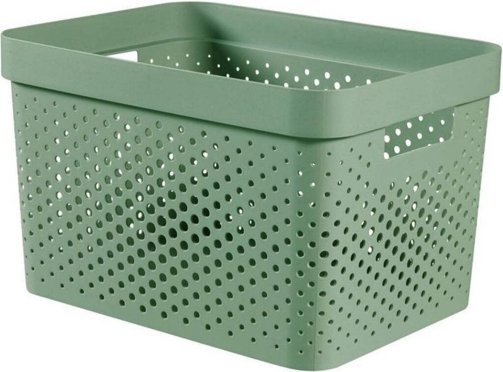 Curver Curver Infinity Dots reciclado Caja de almacenamiento 17 litros de verde