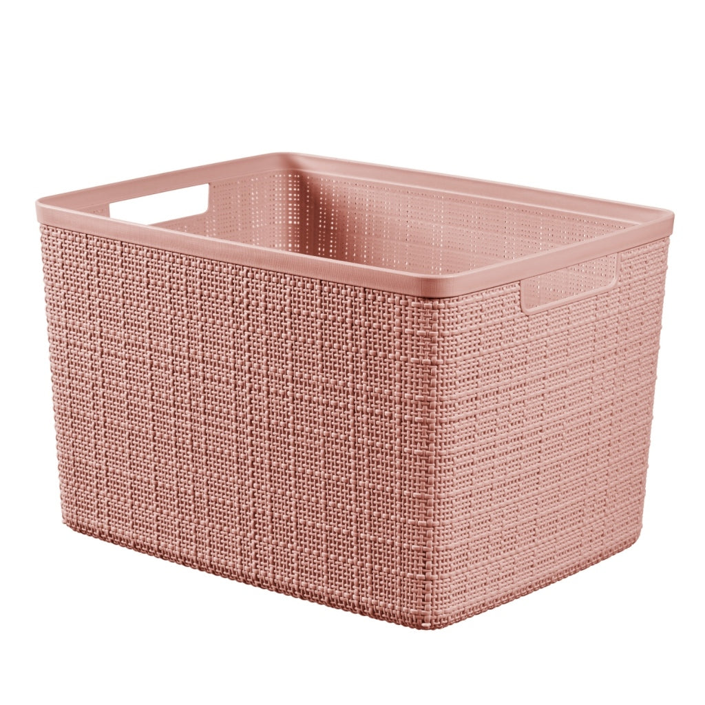 Panier de rangement Curver Curver Jute-look 20L Pink