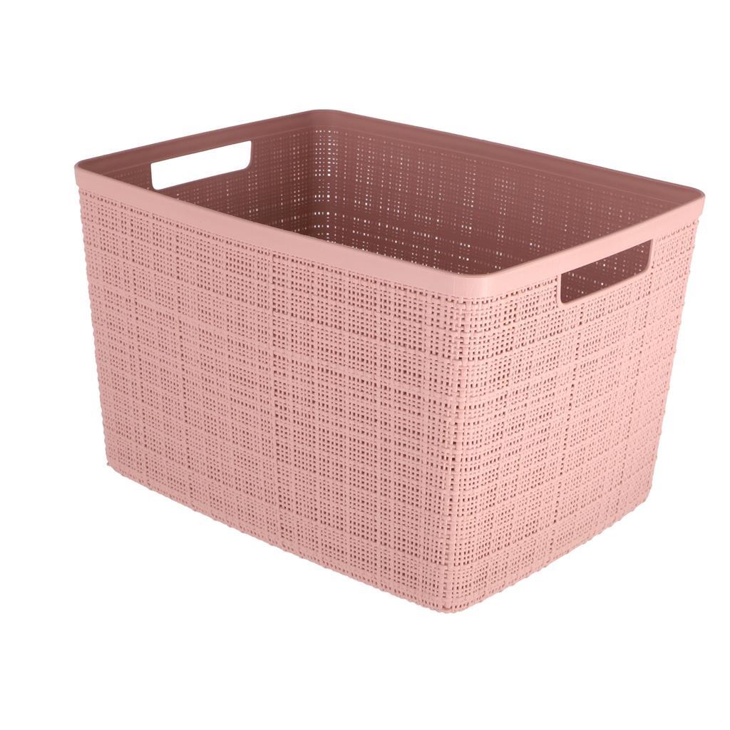 Curver Curver Storage Basket Jute-Look 20L Pink