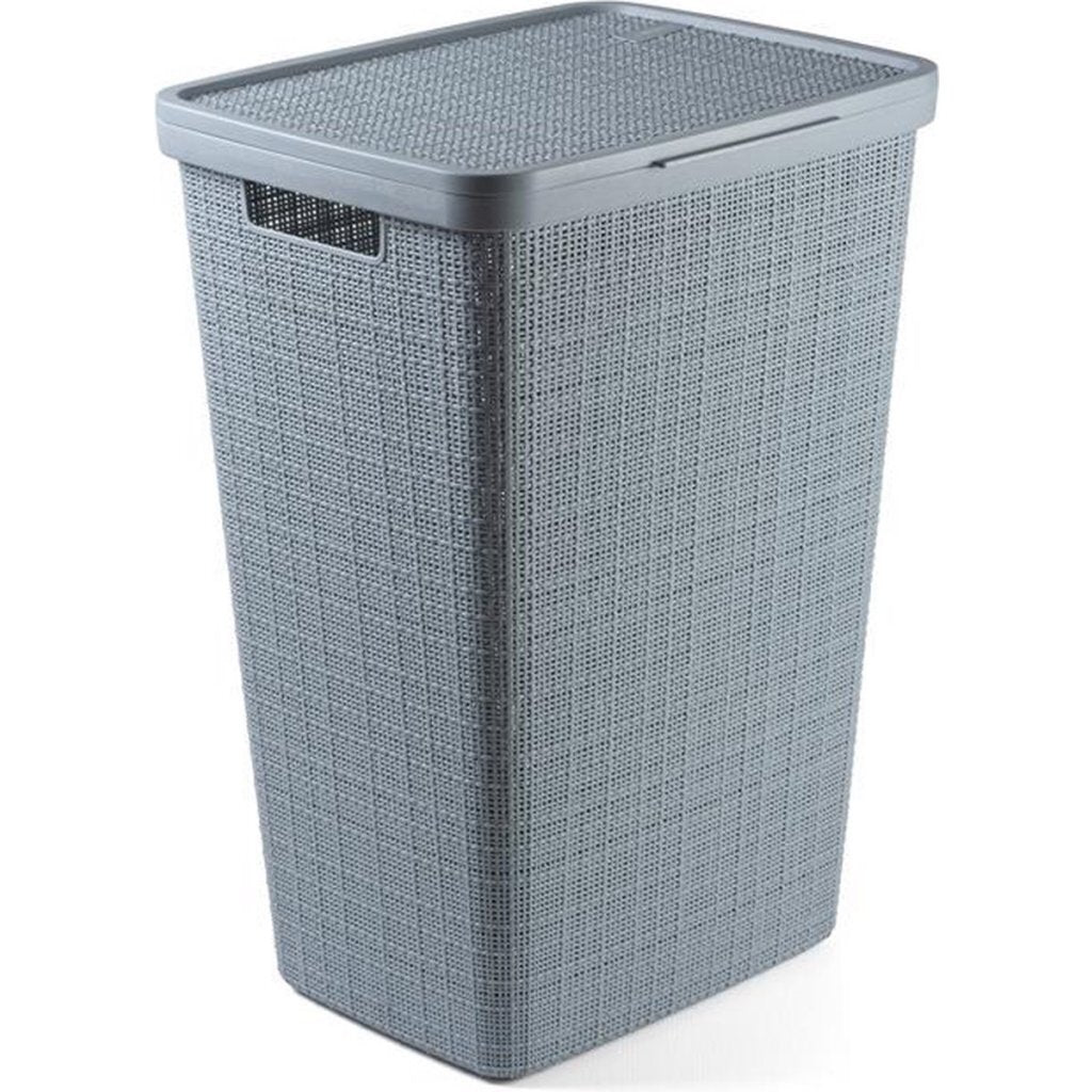 Curver Basket per lavanderia a forma di juta 58L Smokey Grey