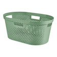 Curver - Infinity Recycling Dots - Wäschekorb - 40l - Grün