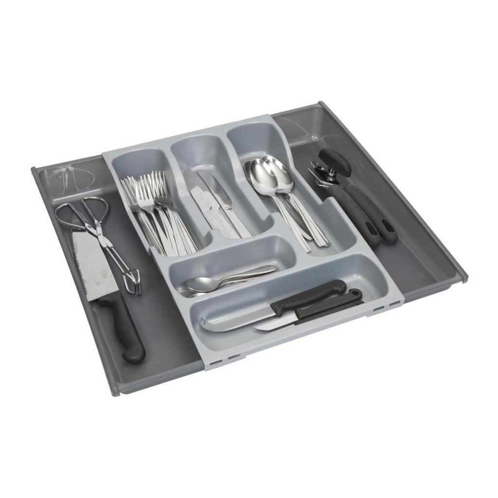 Curver Curver Cutlery box Extendable 7-sections Gray Anthracite