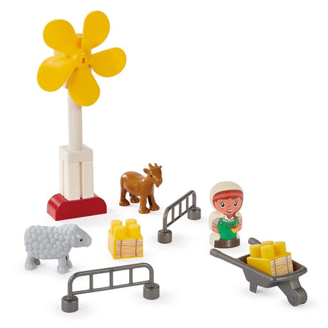 Ecoiffier Abrick-Bausteine, Öko-Bauernhof mit Fahrzeug