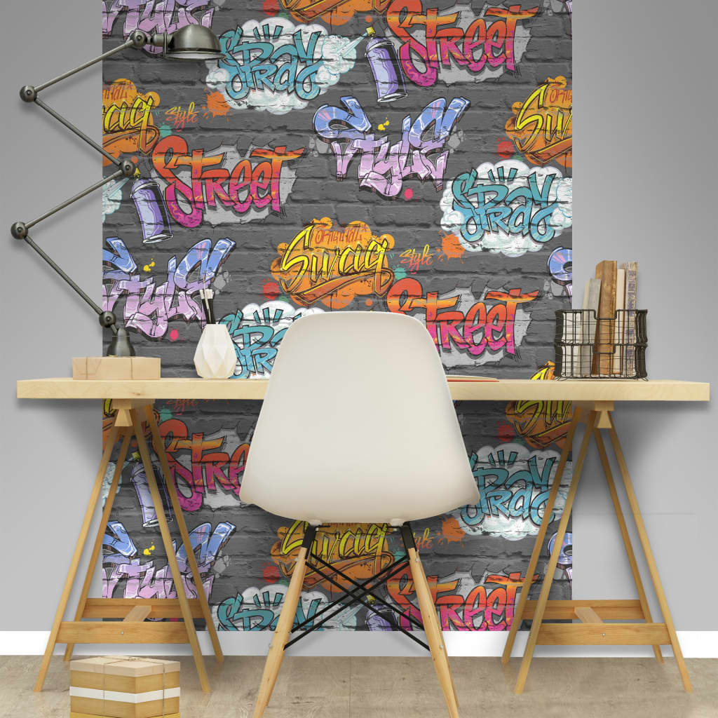 Cubos de pared holandeses Cubos de pared holandeses Graffiti Multicolado L179-01