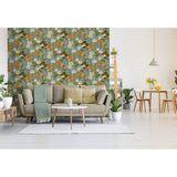 Hollandske vægcoverings Hollandske Wallcoverings tapet Fish Flower Green