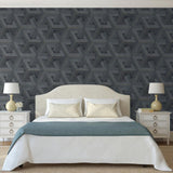 Hollandske Wallcoverings Dutch Wallcoverings Tapet Anthracites guldfarvet