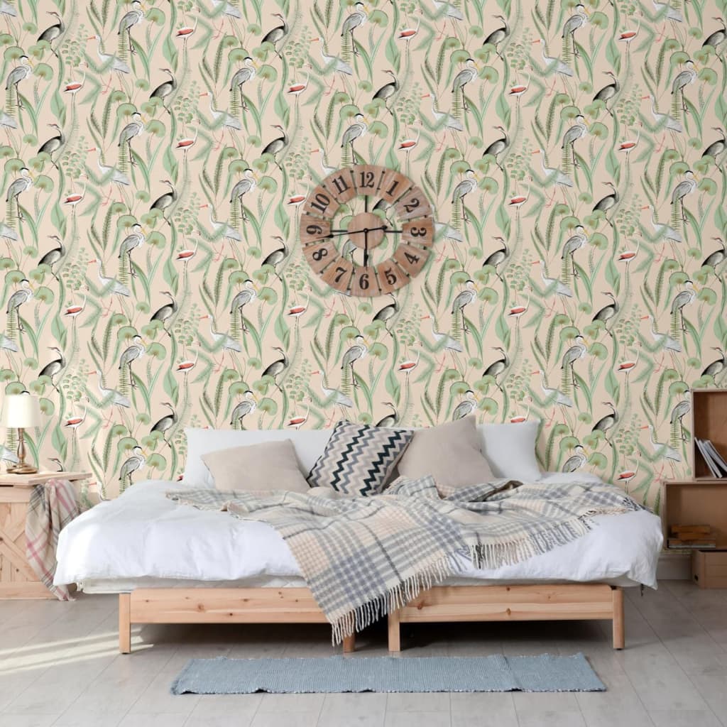 Dutch Wallcoverings Dutch Wallcoverings Wallpaper Crèmeen mint -colored