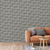 Hollandske Wallcoverings Dutch Wallcoverings Tapet Galaktisk sølvfarvet og brun